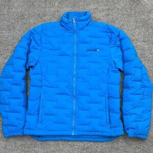 Stellar EQ Equipment Ultralight Stretch Down Men’s Medium Blue Puffer Jacket Ski